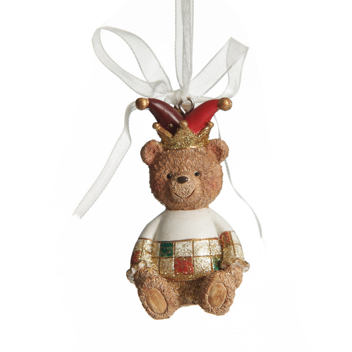 Nutcracker and Teddy Bear Christmas Decoration - Set of 2