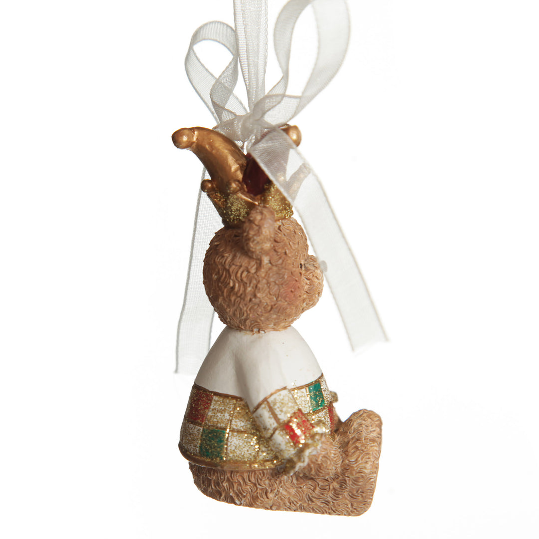 Nutcracker and Teddy Bear Christmas Decoration - Set of 2