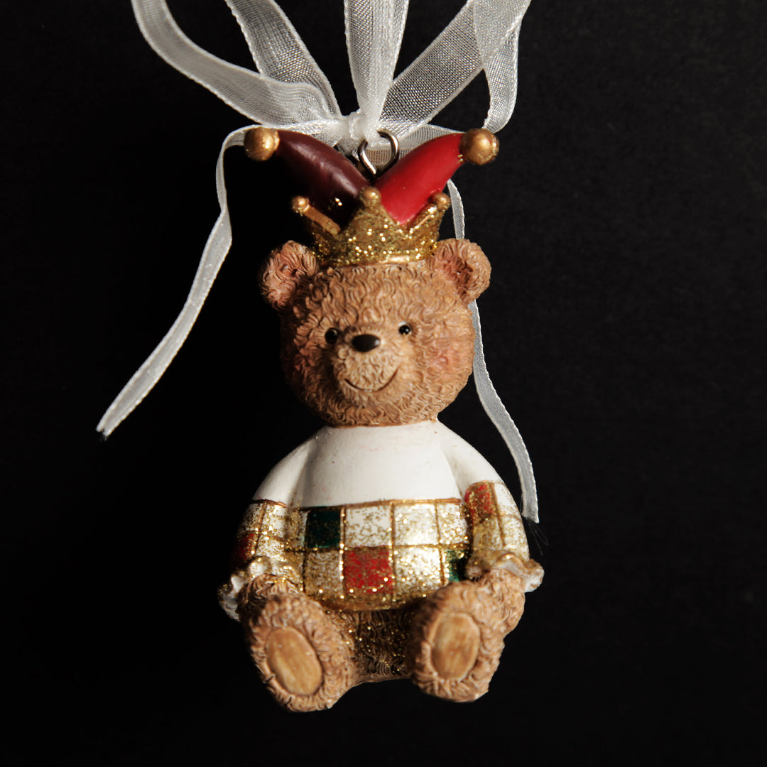 Nutcracker and Teddy Bear Christmas Decoration - Set of 2