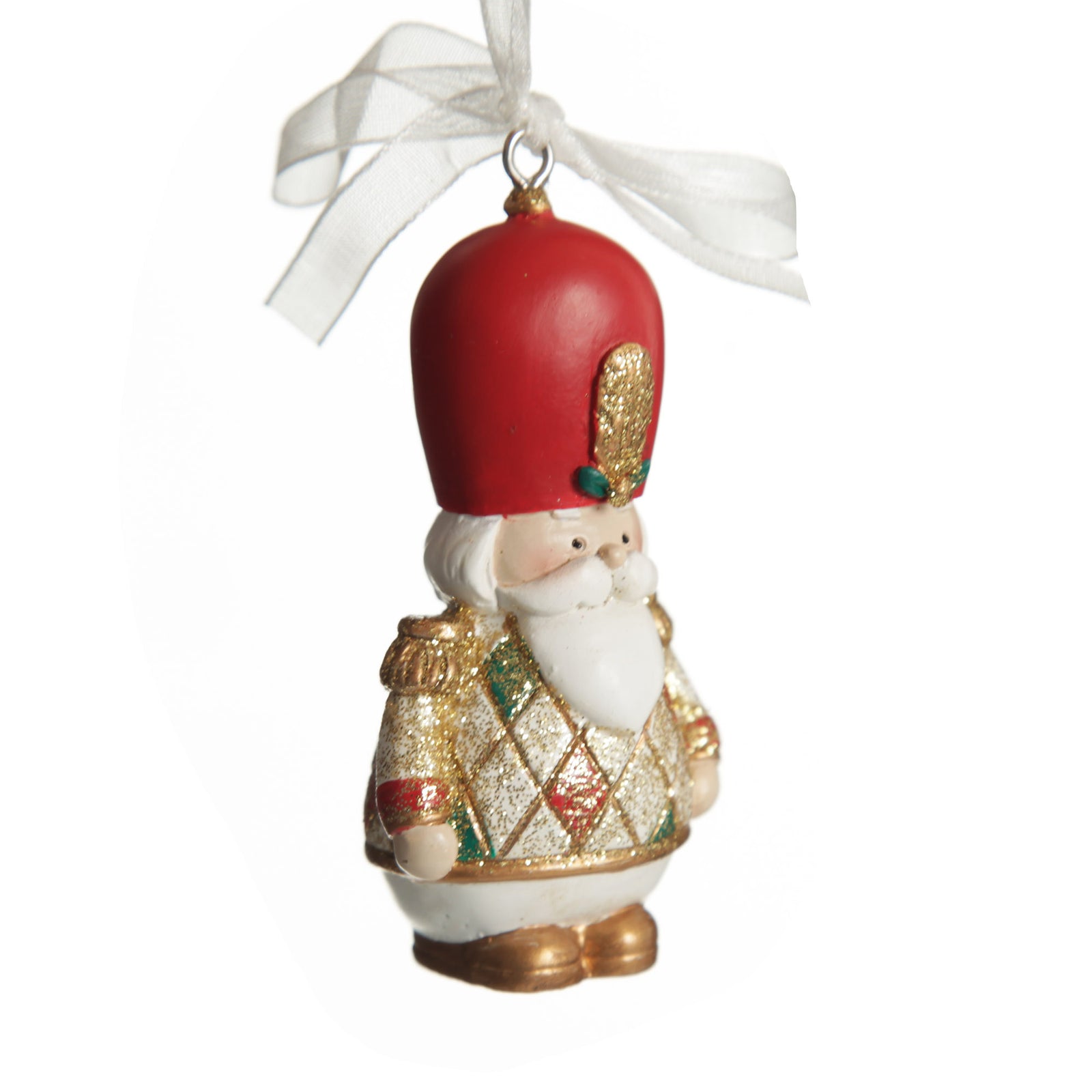 Nutcracker and Teddy Bear Christmas Decoration - Set of 2