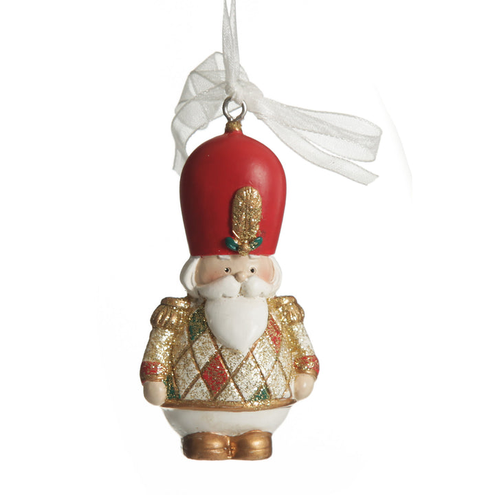 Nutcracker and Teddy Bear Christmas Decoration - Set of 2