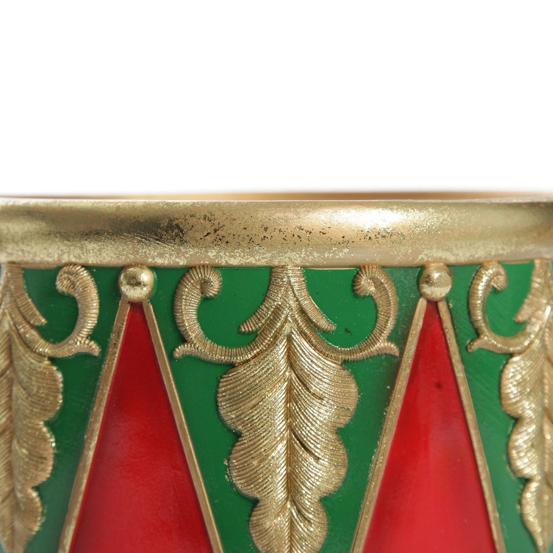 Nutcracker Christmas Drummer Pot 