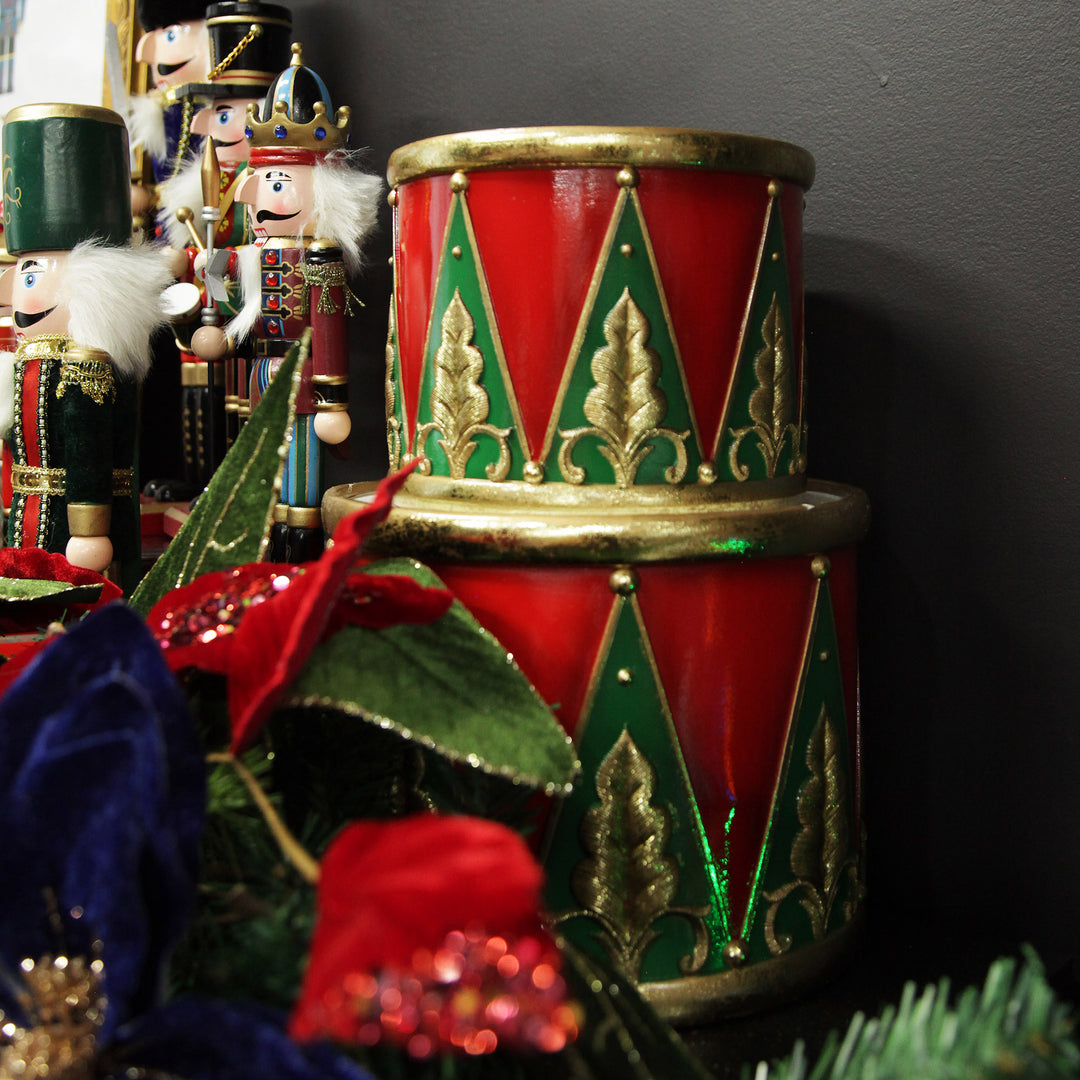 Nutcracker Christmas Drummer Pot