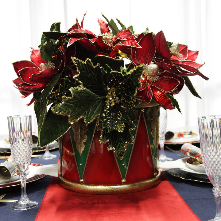 Nutcracker Christmas Drummer Pot