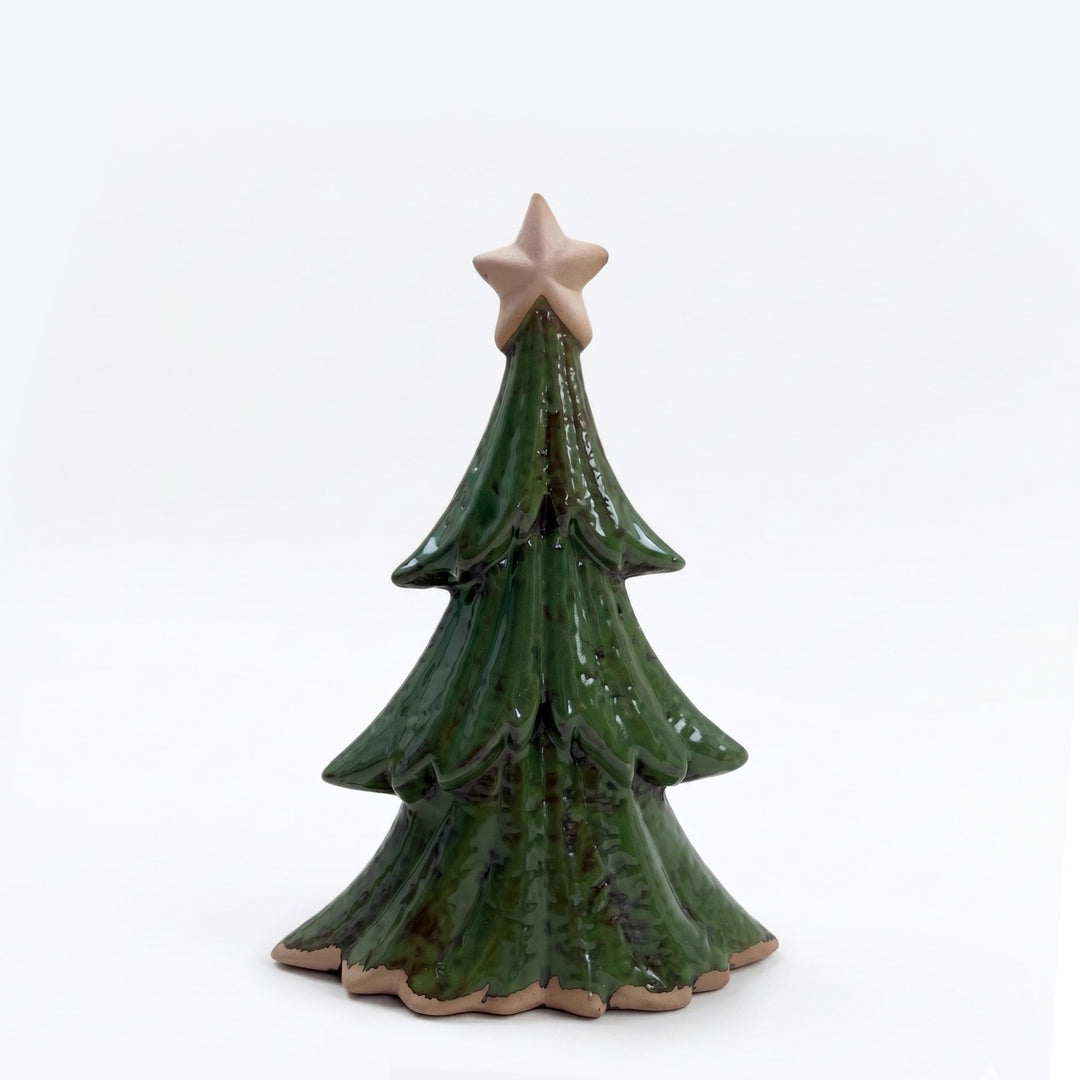Olive Green Table Top Christmas Tree - 18cm