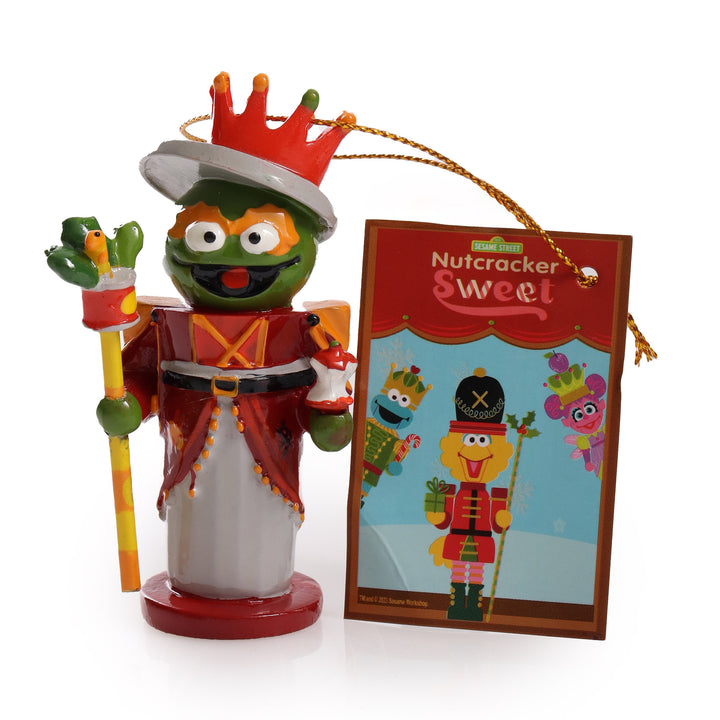 Oscar the Grouch Sesame Street Hanging Christmas Nutcracker Decoration