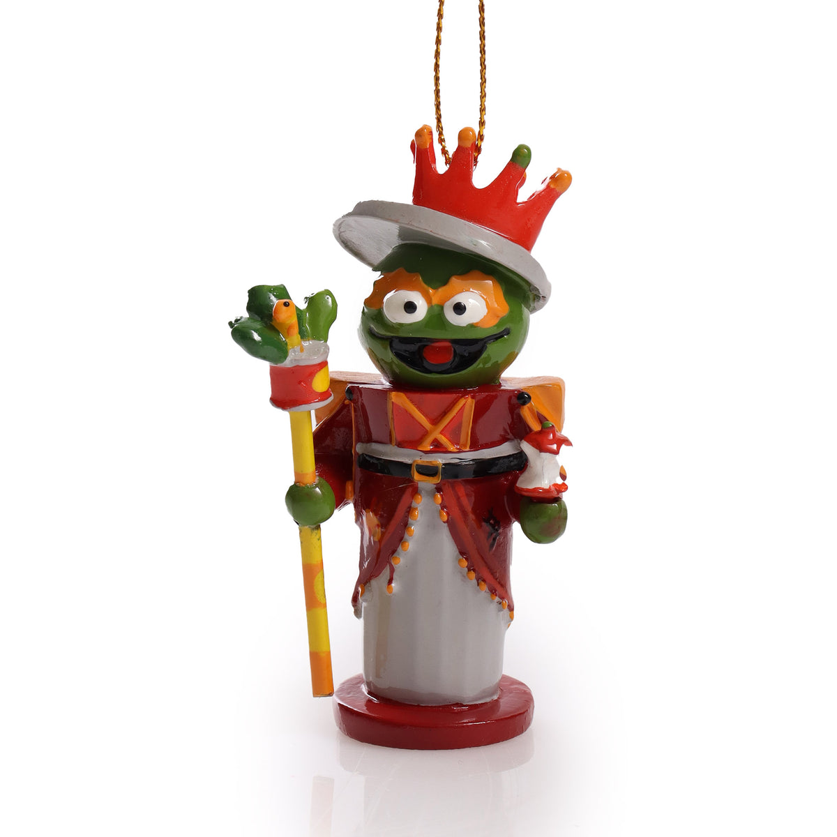 Oscar the Grouch Sesame Street Hanging Christmas Nutcracker Decoration