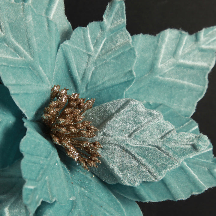 Pale Blue Velvet Lily Flower Stem
