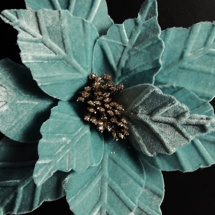 Pale Blue Velvet Lily Flower Stem