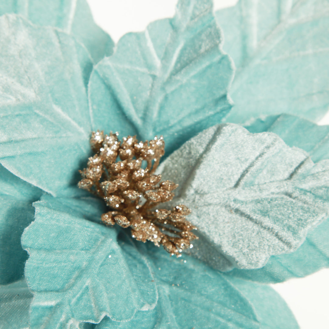Pale Blue Velvet Lily Flower Stem
