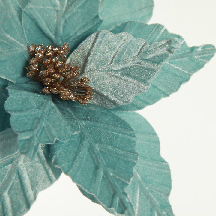Pale Blue Velvet Lily Flower Stem