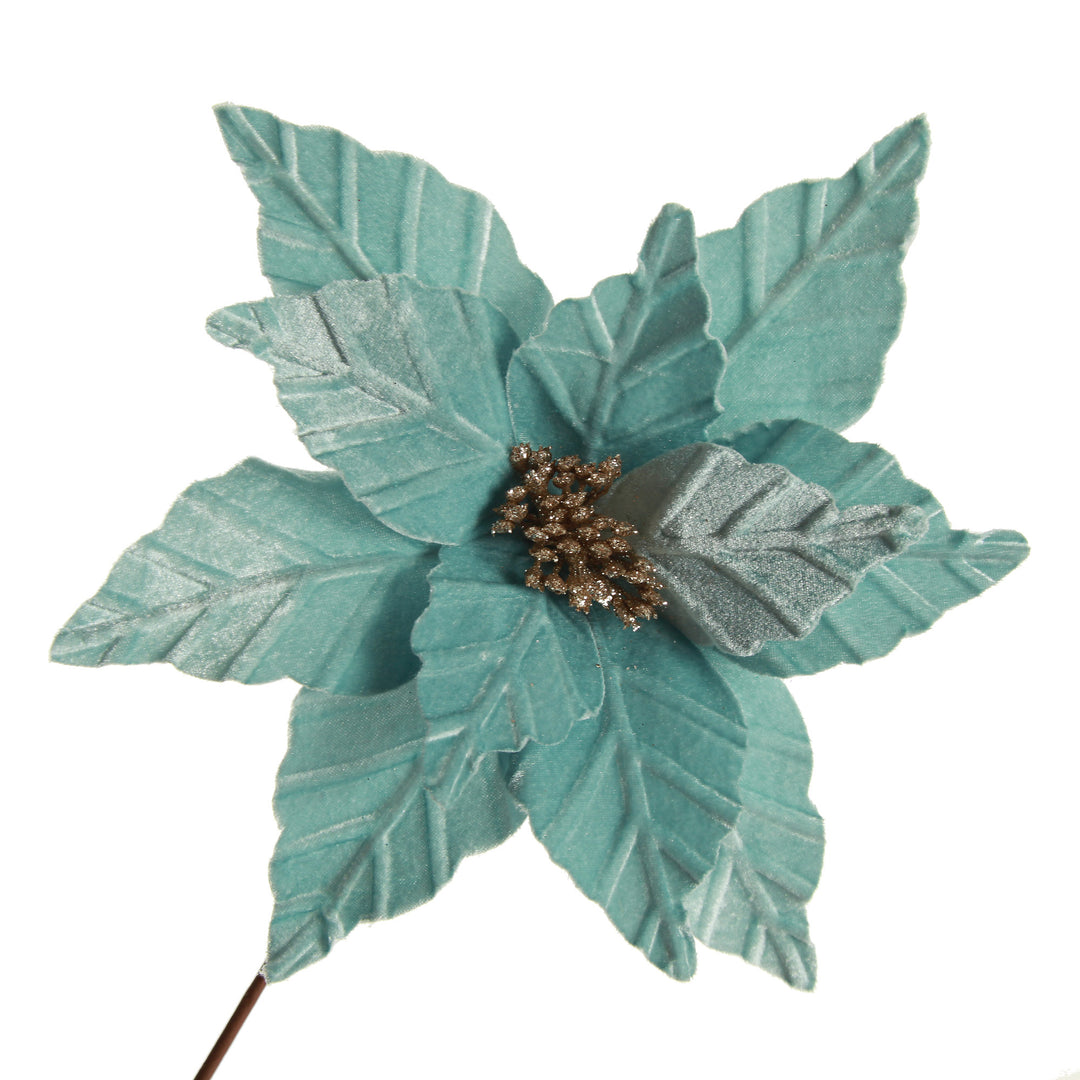 Pale Blue Velvet Lily Flower Stem