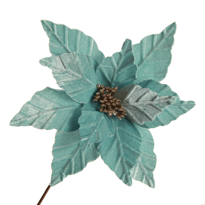 Pale Blue Velvet Lily Flower Stem