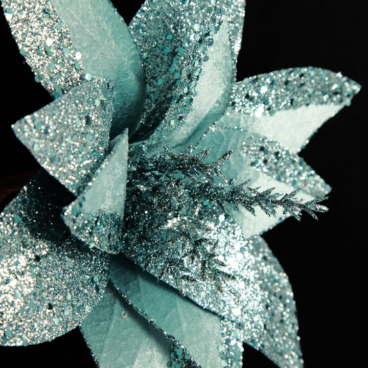 Pale Blue Velvet Lily Flower Stem