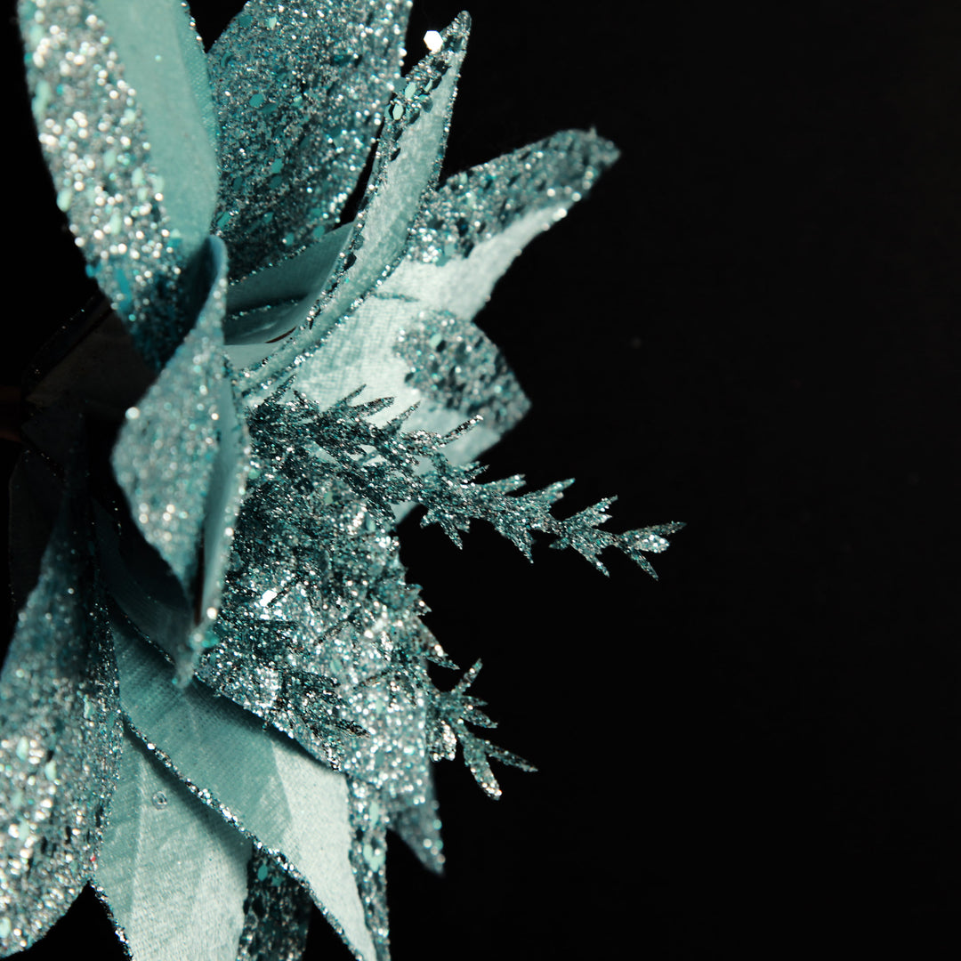 Pale Blue Velvet Lily Flower Stem