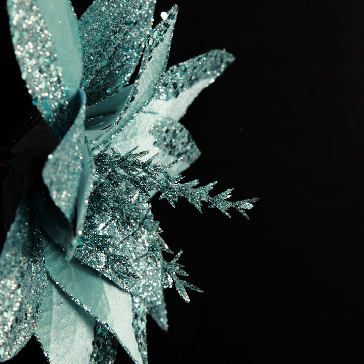 Pale Blue Velvet Lily Flower Stem