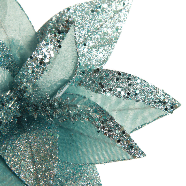 Pale Blue Velvet Lily Flower Stem