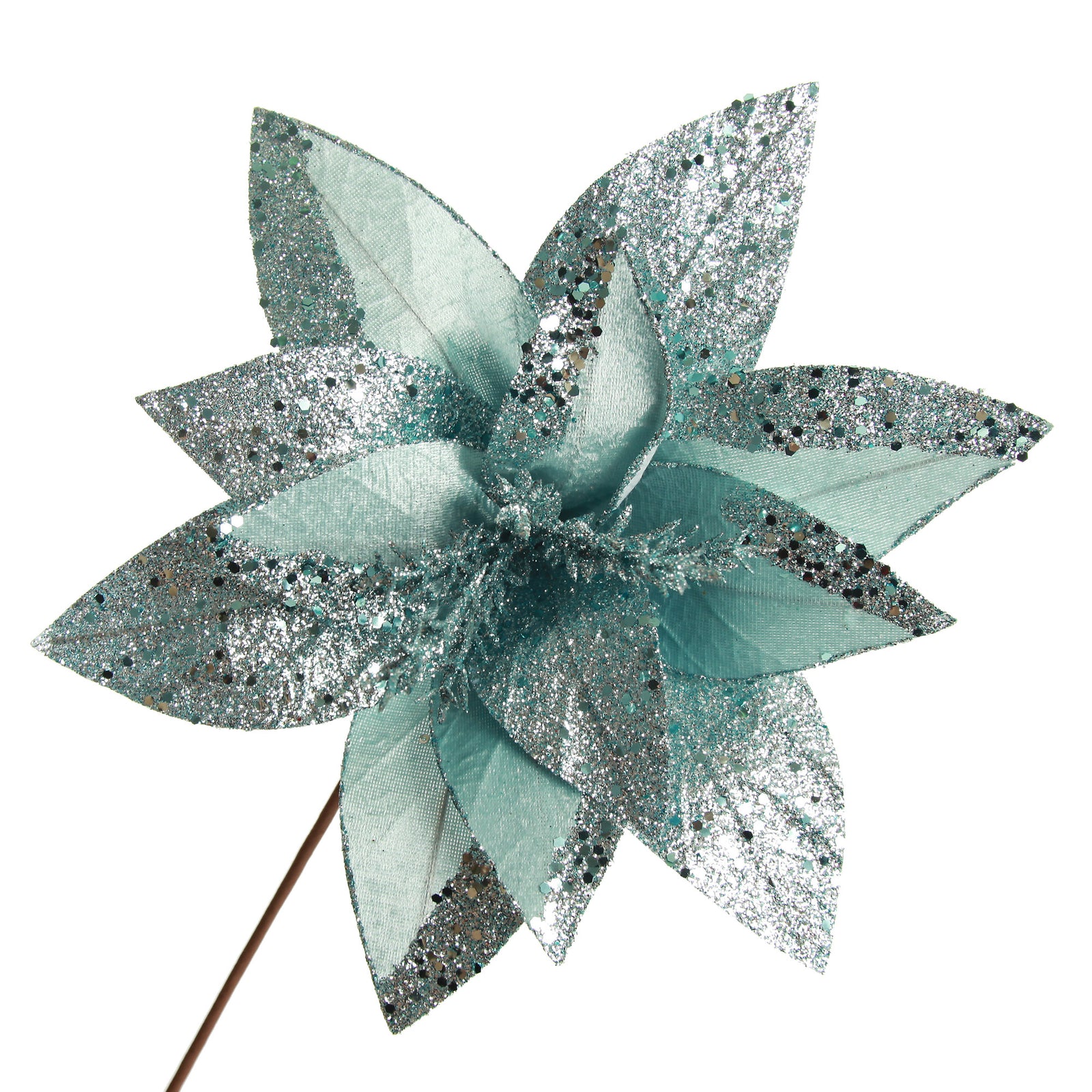 Pale Blue Velvet Lily Flower Stem