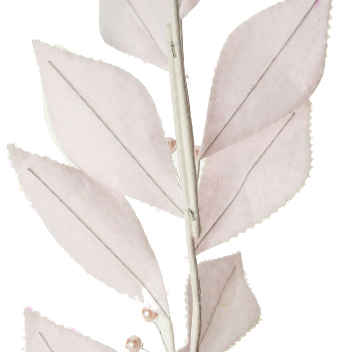 Pale Pink Sequin Leaf Garland