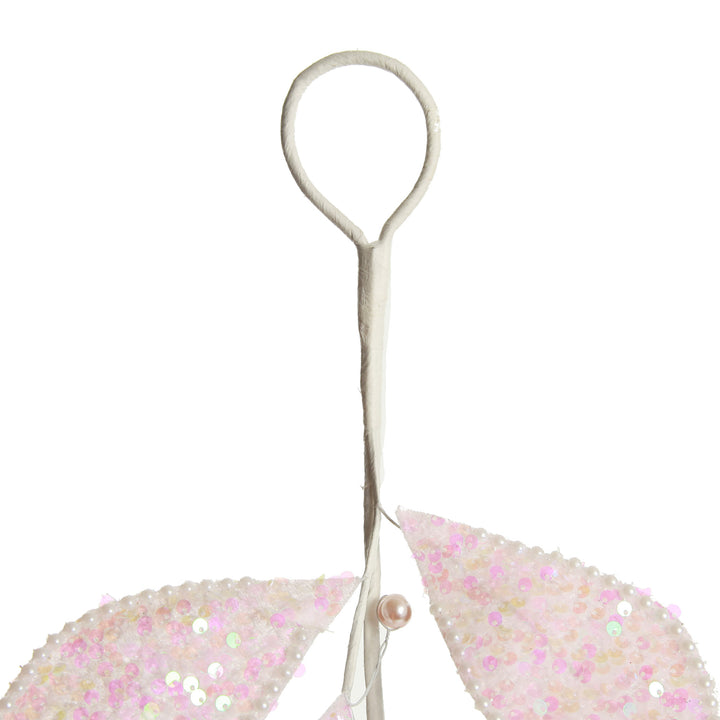 Pale Pink Sequin Leaf Garland