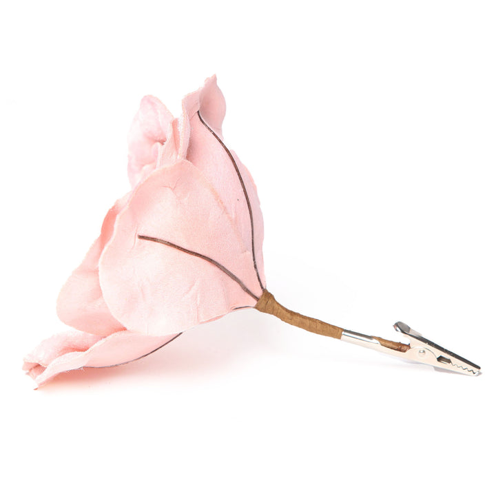 Pastel Pink Magnolia Flower Clip
