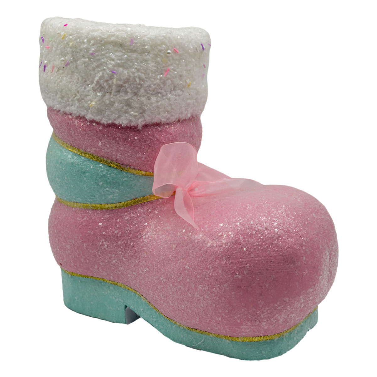 Pastel Frosted Candy Boot with Bow
