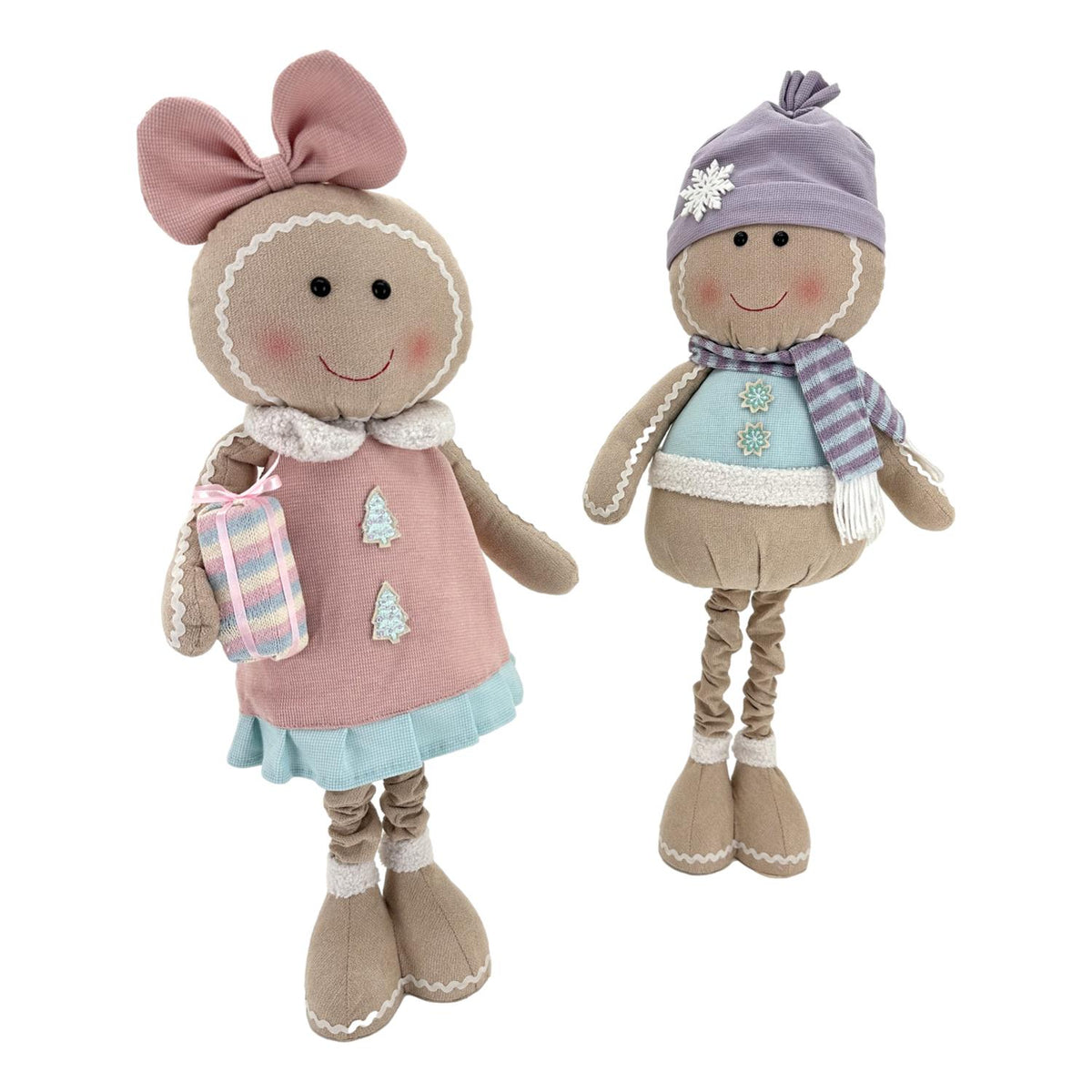 Pastel Gingerbread Girl - Standing Ornament - 86cm