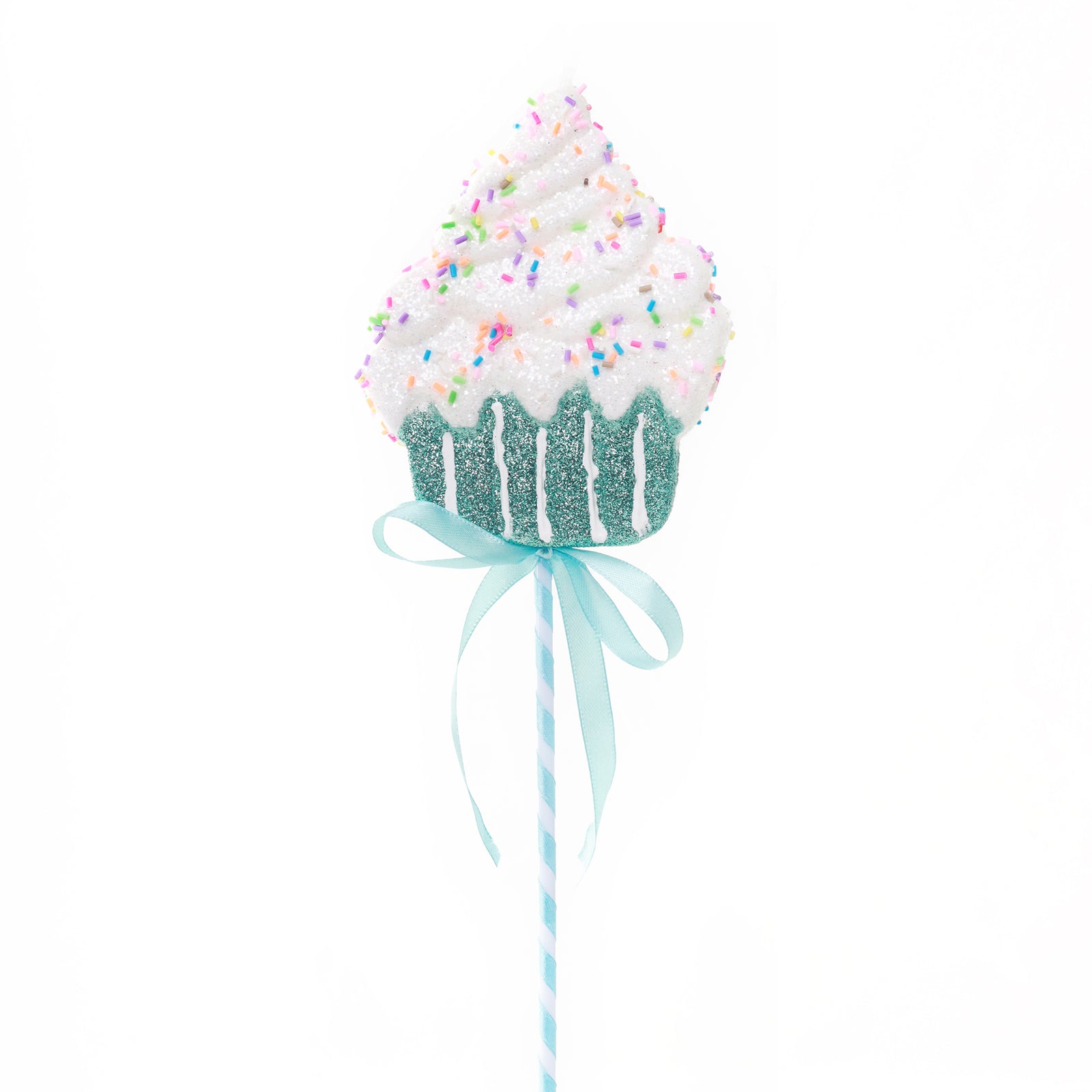 Pastel Sprinkle Cupcake Tree Pick - Set of 2