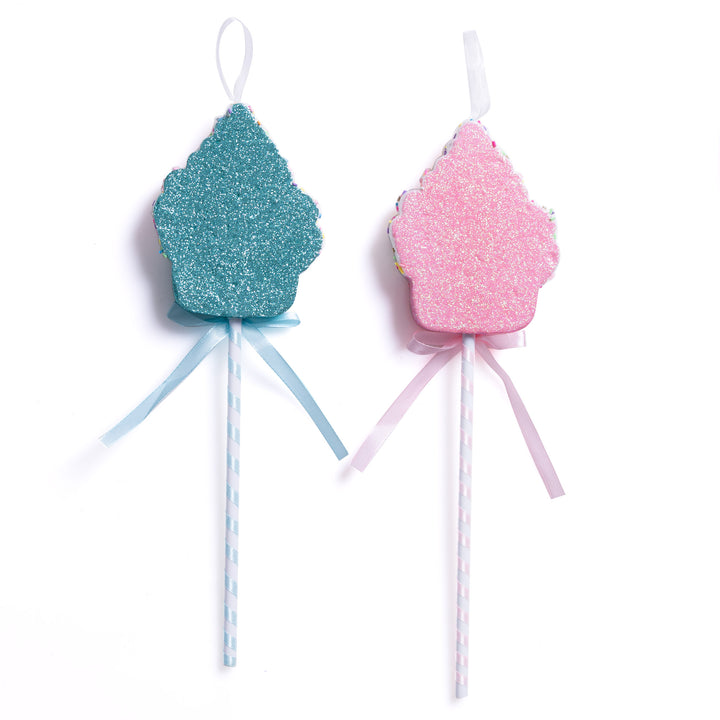Pastel Sprinkle Cupcake Tree Pick - Set of 2