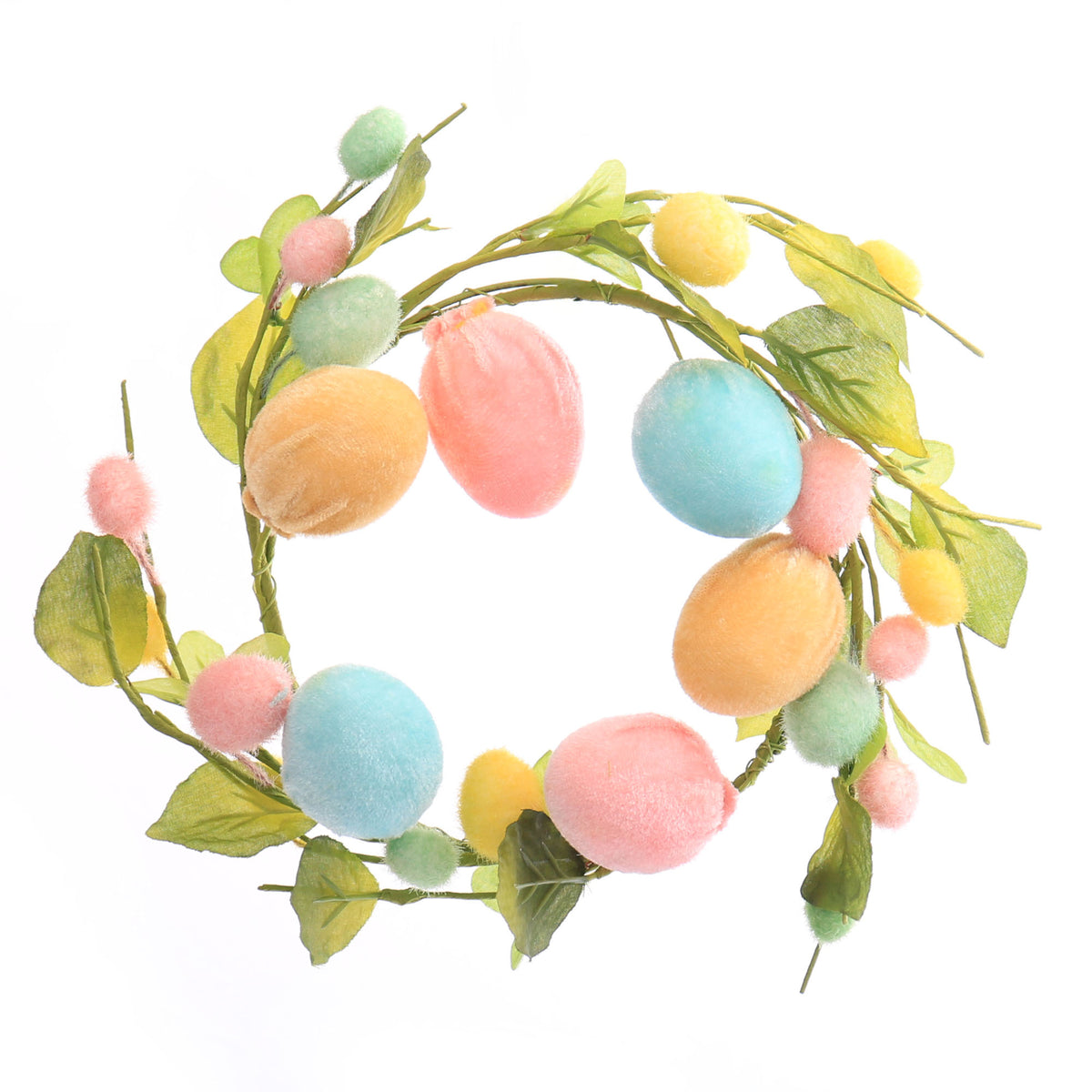 Pastel Velvet Easter Egg Candle Ring