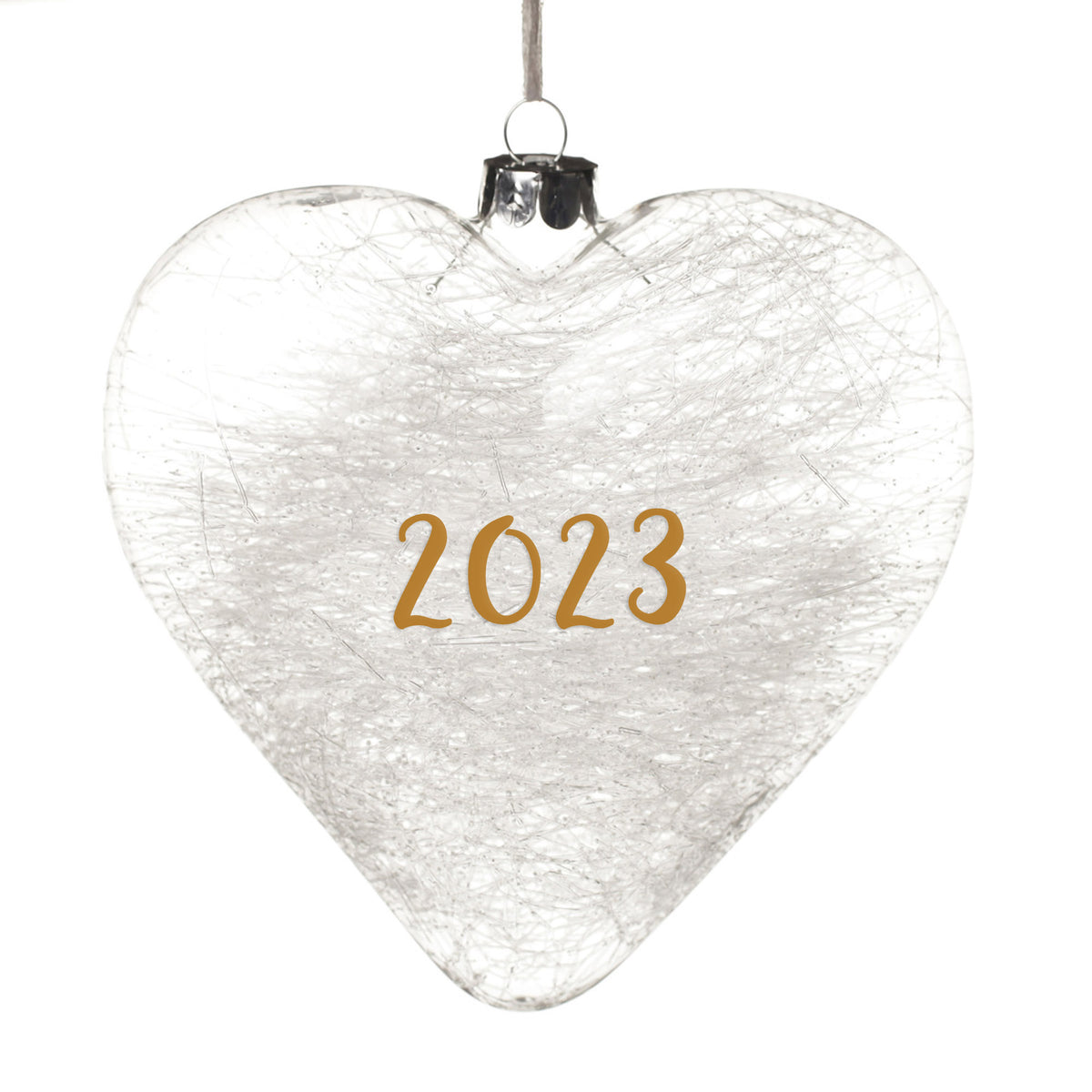 Personalised Icicle Glass Heart
