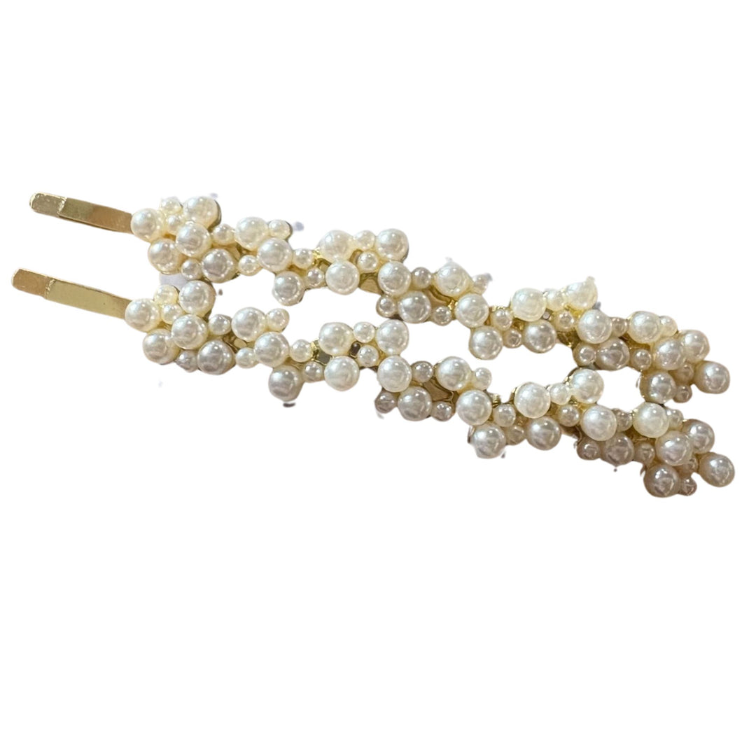 Hair Slides - Pearl - Set of 2