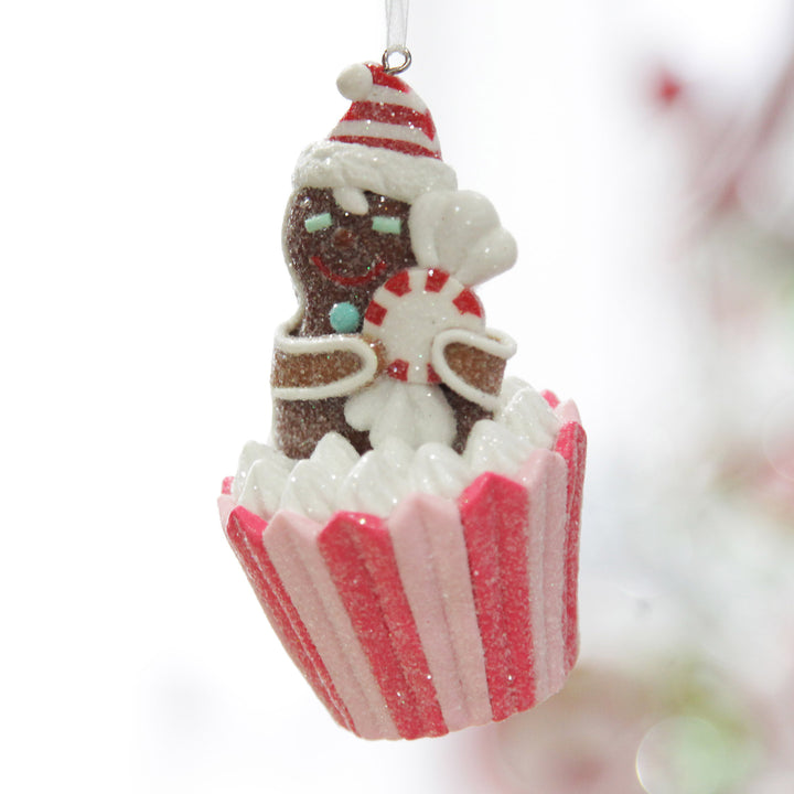 Gingerbread Cupcake Christmas Tree Decoration
