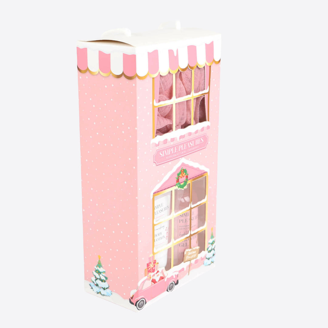 Peppermint Christmas Bath and Body Gift Set