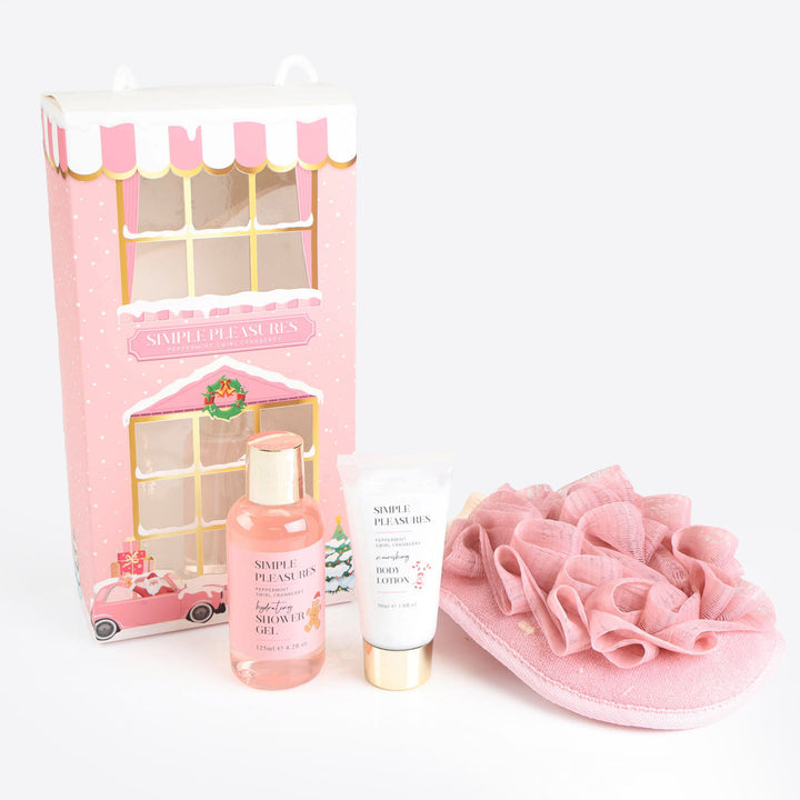 Peppermint Christmas Bath and Body Gift Set