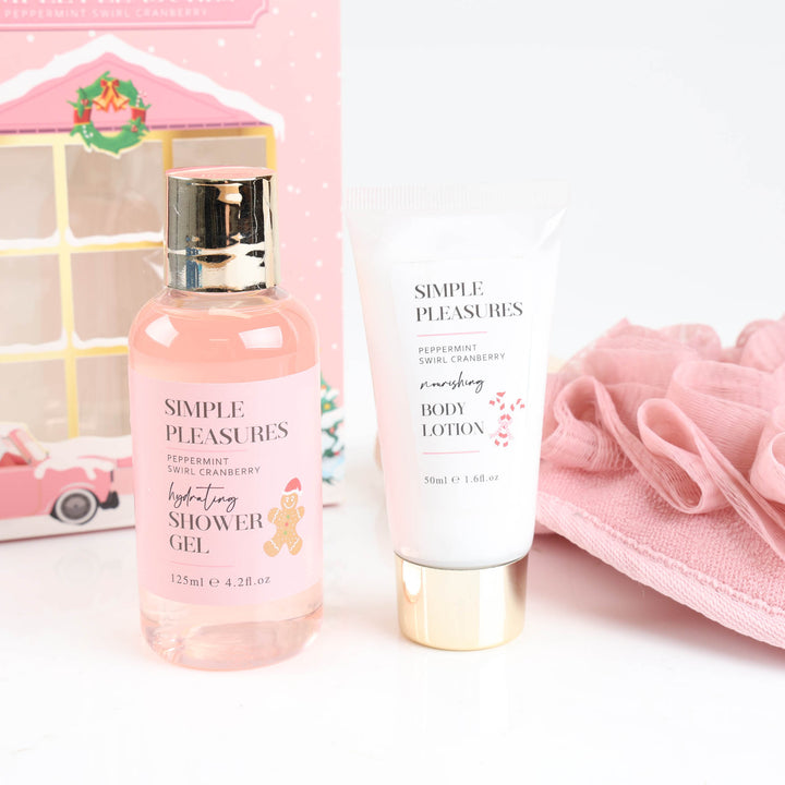 Peppermint Christmas Bath and Body Gift Set