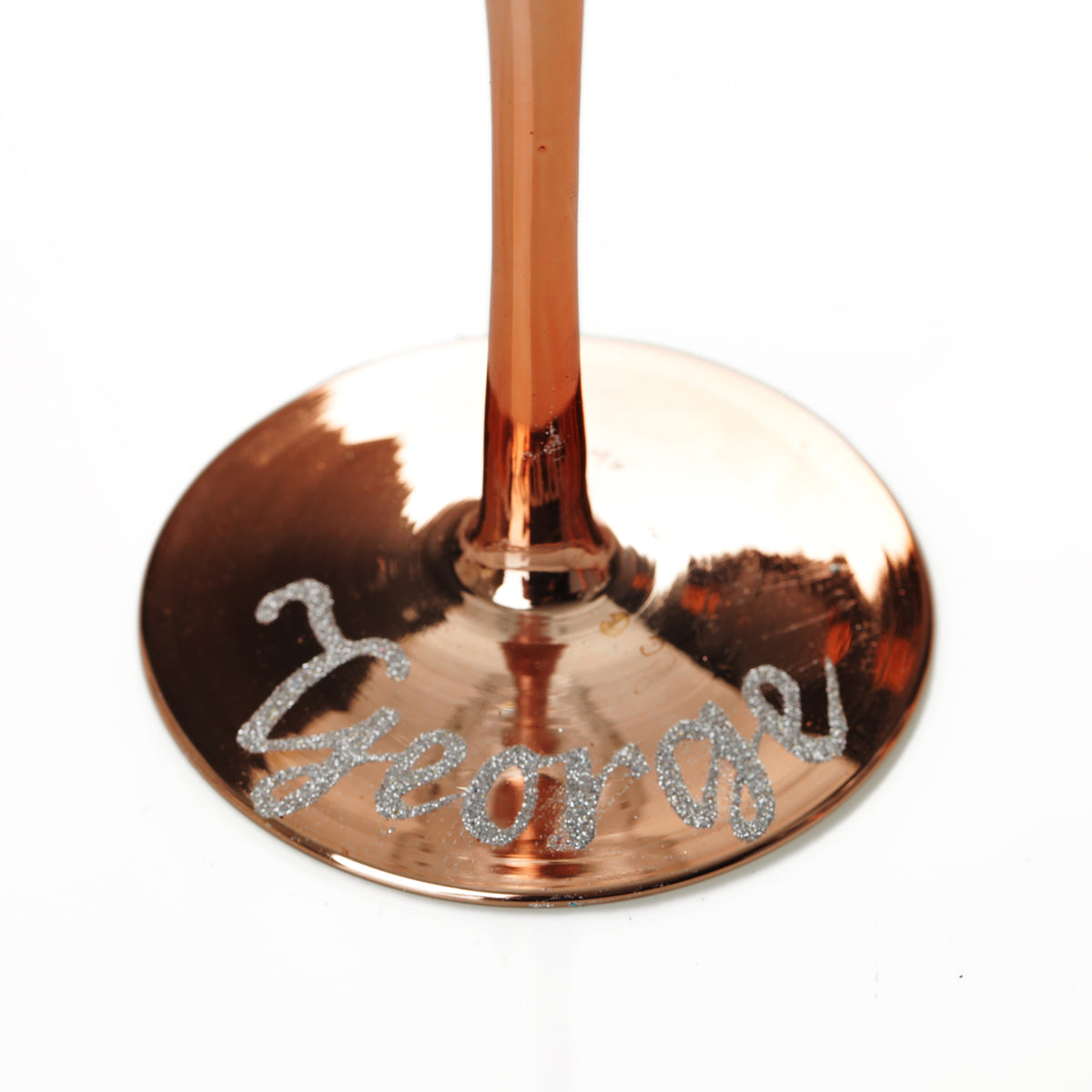Personalised Rose Gold 30th Birthday Wine Glass
