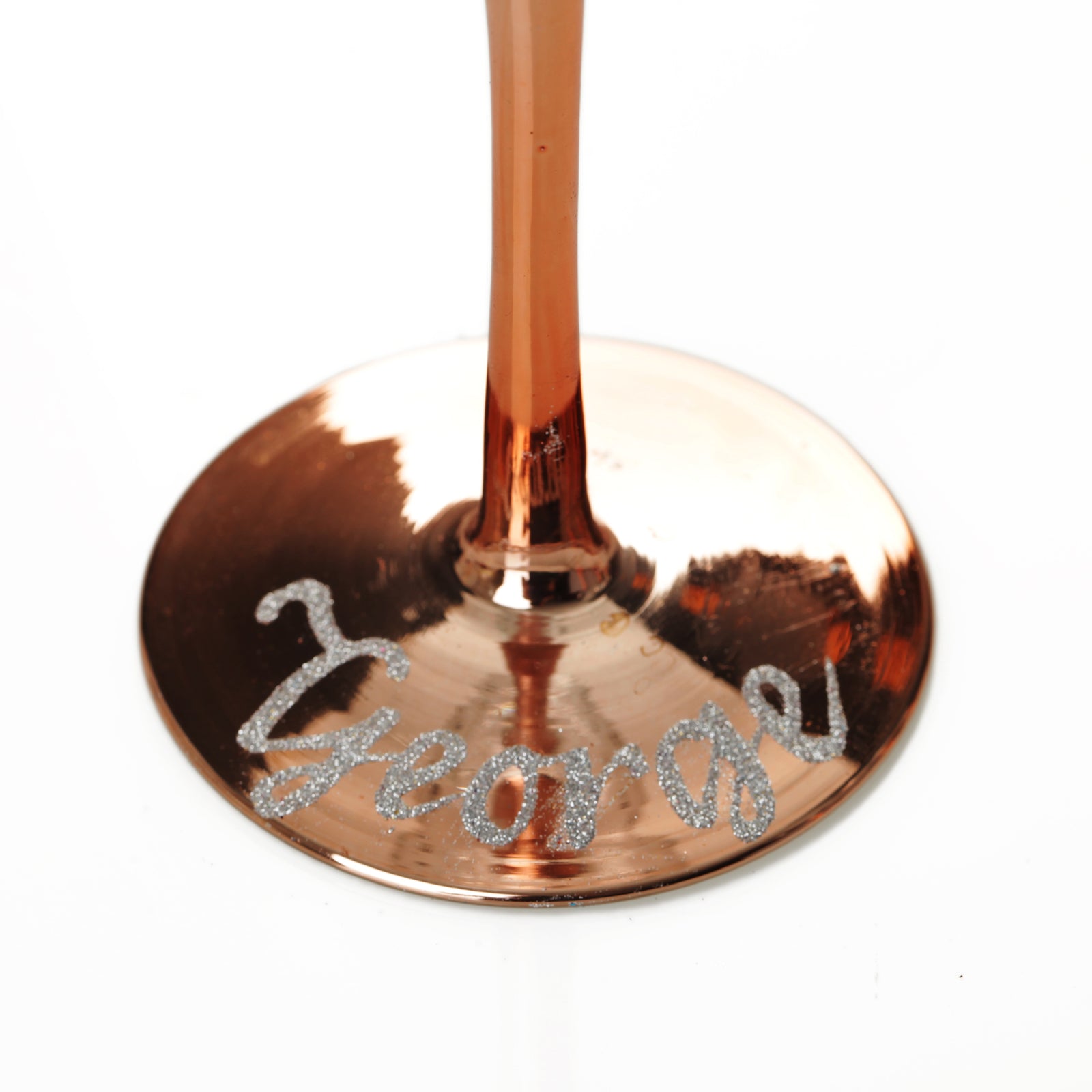 Personalised Rose Gold Number 30 Happy Birthday Wine Glass