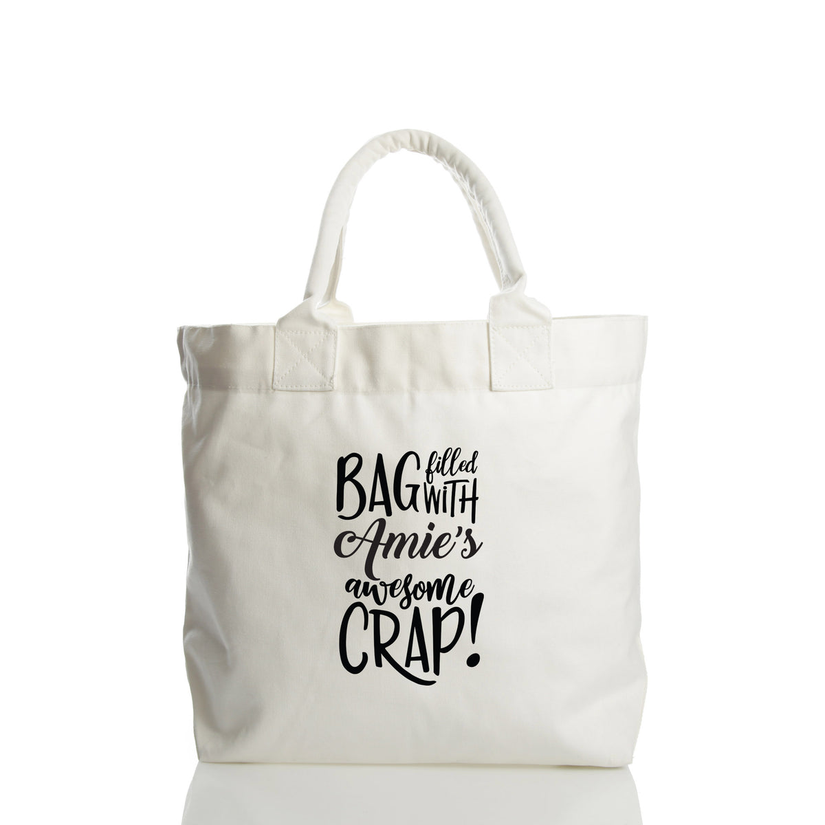Personalised Awesome Crap Canvas Deck Bag
