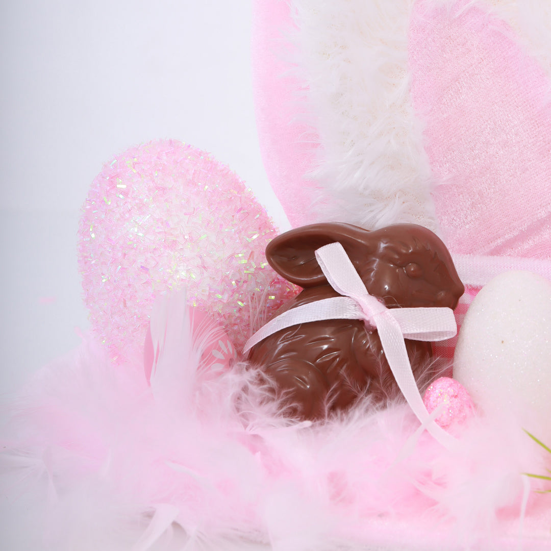 Personalised Baby Pink Easter Bunny Ears Hat