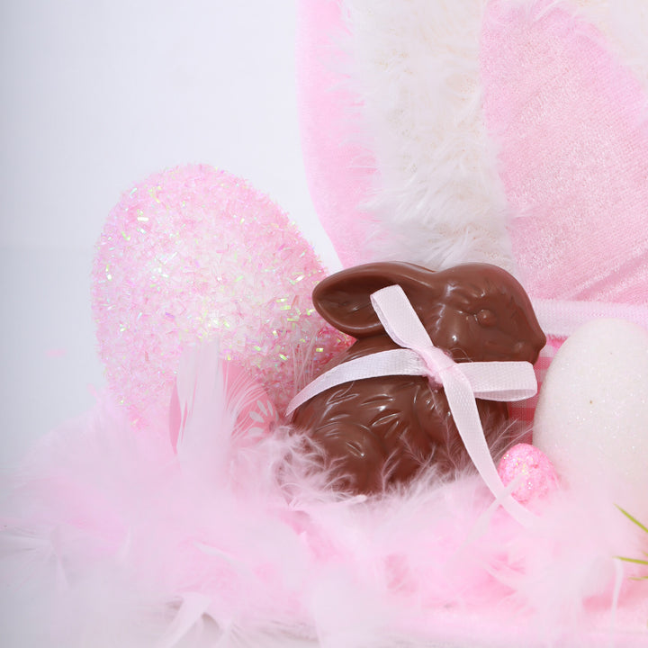 Personalised Baby Pink Easter Bunny Ears Hat