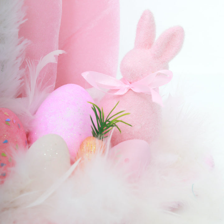 Personalised Baby Pink Easter Bunny Ears Hat