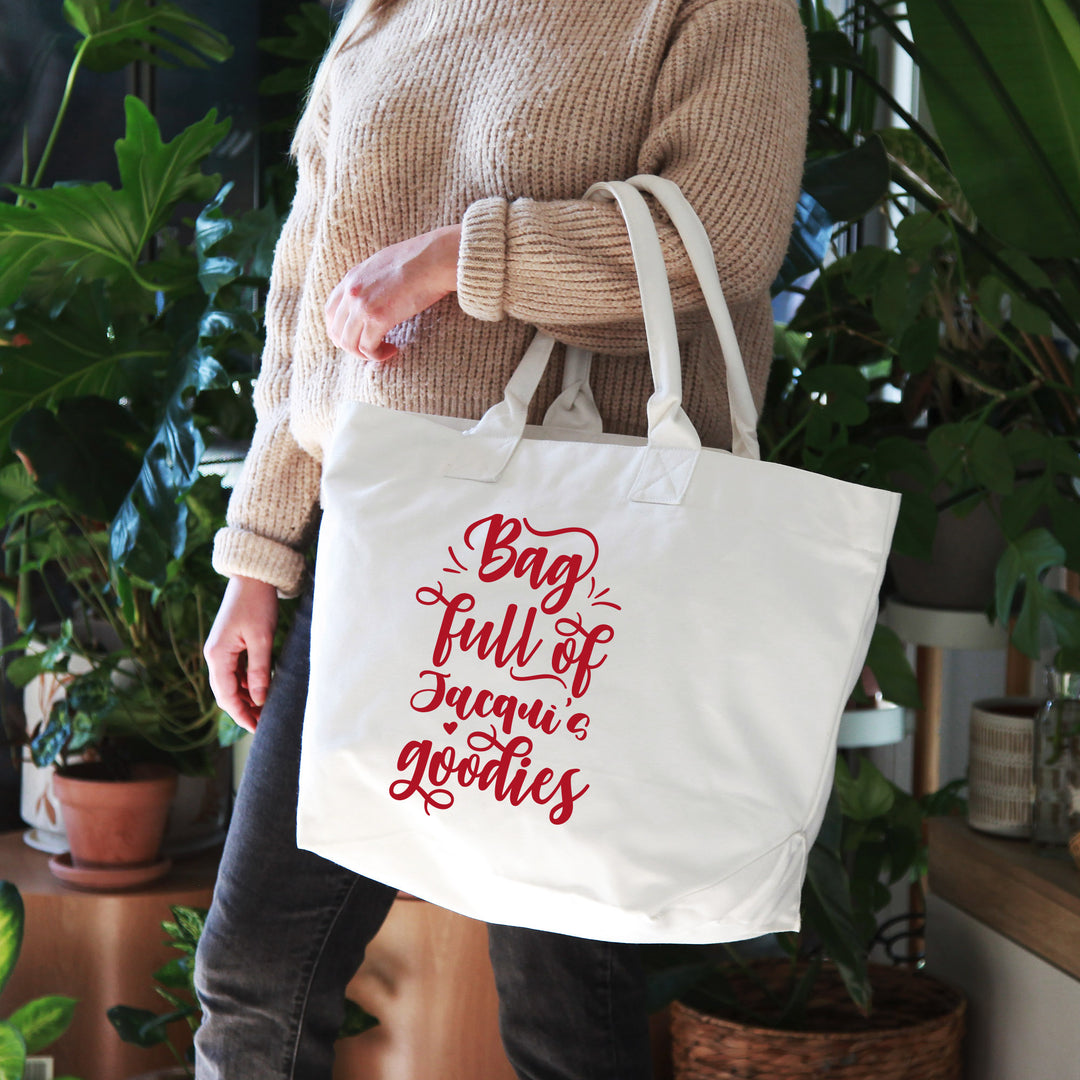 Personalised Bag Full of Goodies Canvas Deck Bag