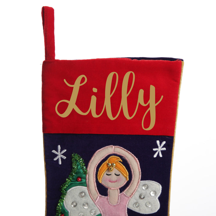 Personalised Ballerina Christmas Stocking