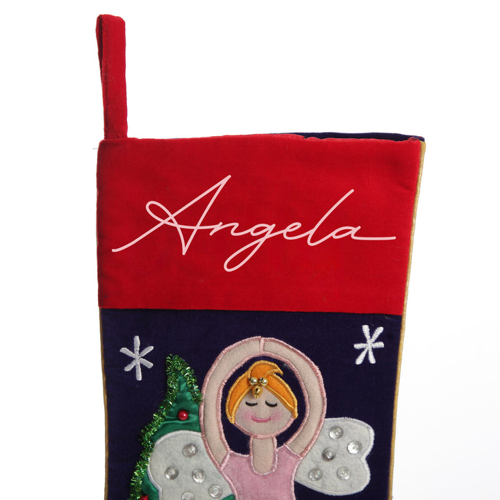 Personalised Ballerina Christmas Stocking