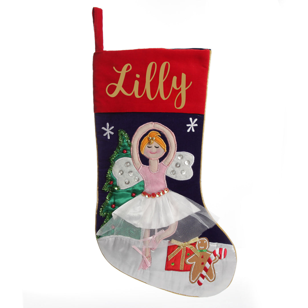 Personalised Ballerina Christmas Stocking