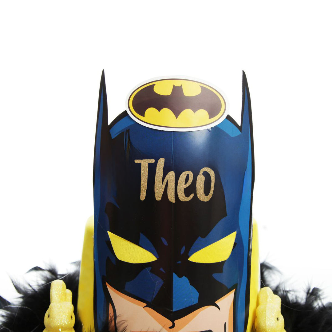 Personalised Yellow Batman Easter Hat