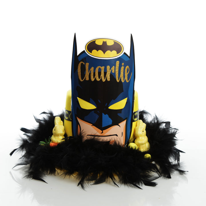 Personalised Yellow Batman Easter Hat