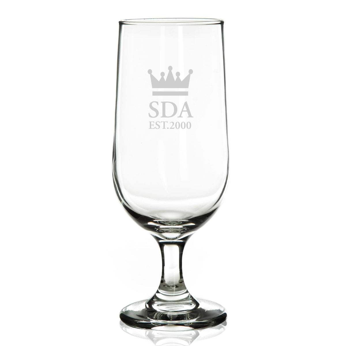 Personalised Crown Beer Glass