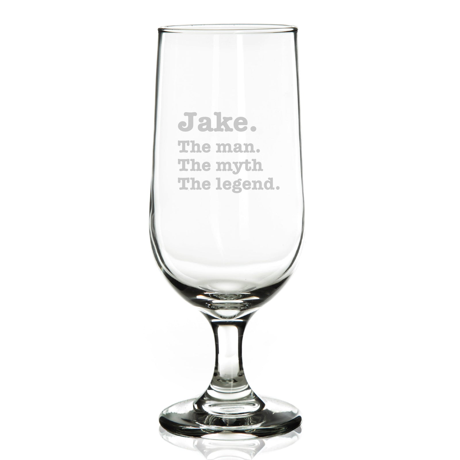 Personalised Man Myth Legend Beer Glass